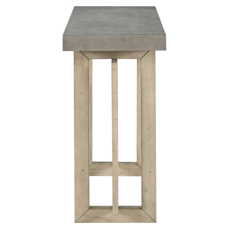 Console d'entrée minimaliste extra longue avec plateau en bois
