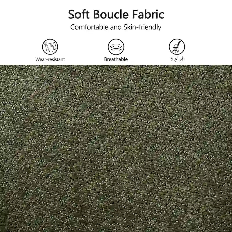 Chaises de salle à manger capitonnées modernes avec pieds en métal pivotants