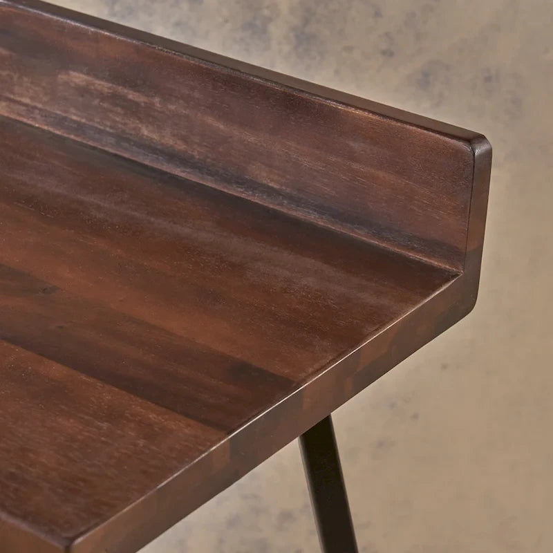 Tabourets de bar contemporains en bois d'acacia pour intérieur, hauteur bar