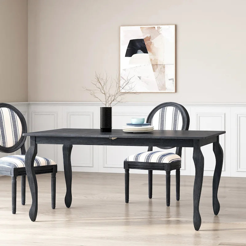 Table de salle à manger rectangulaire extensible