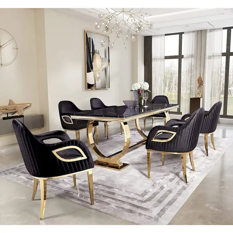 Fauteuils Chaises d'appoint en velours avec accoudoirs Fox-Eye et pieds en acier inoxydable poli miroir