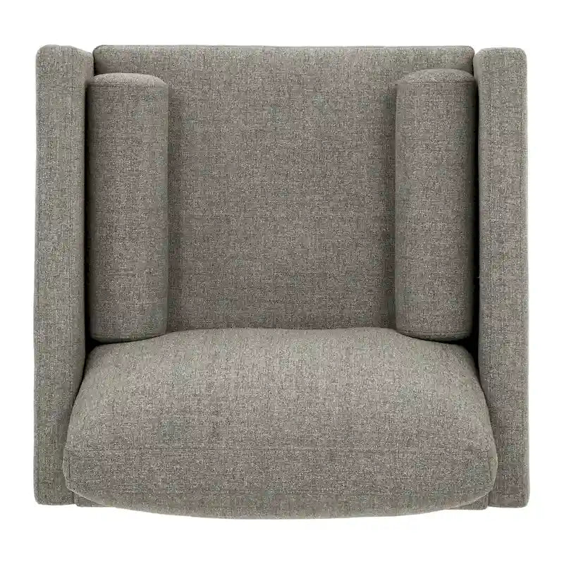 Chaise à pieds fuselés de style Mid-Century avec coussins
