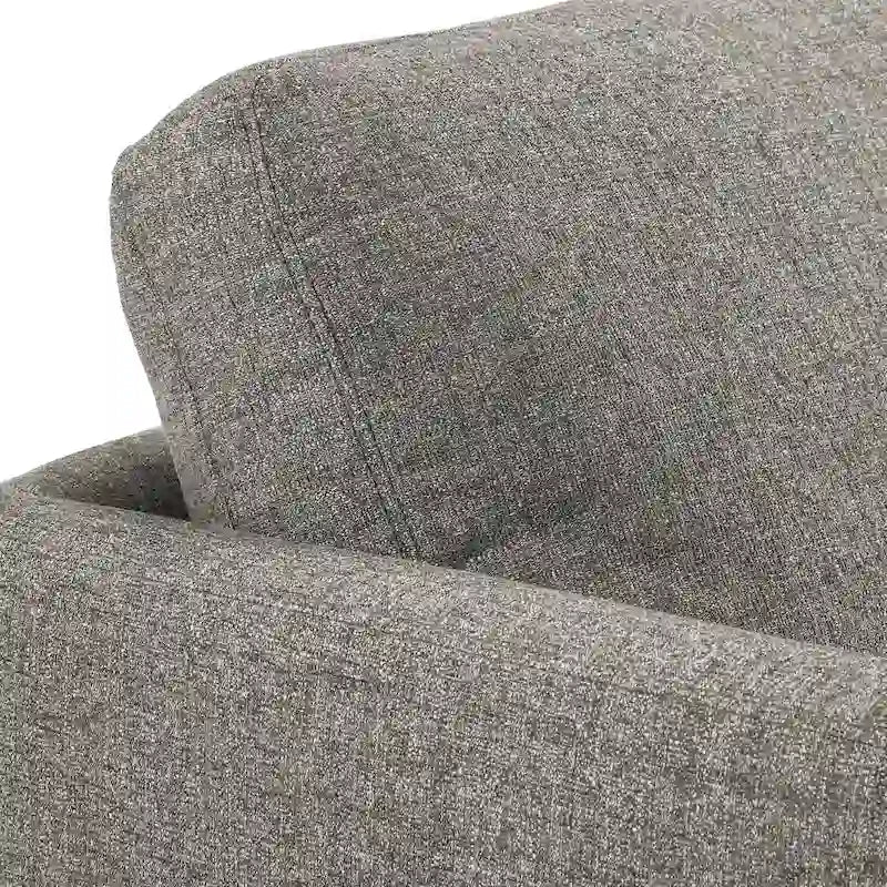 Chaise à pieds fuselés de style Mid-Century avec coussins