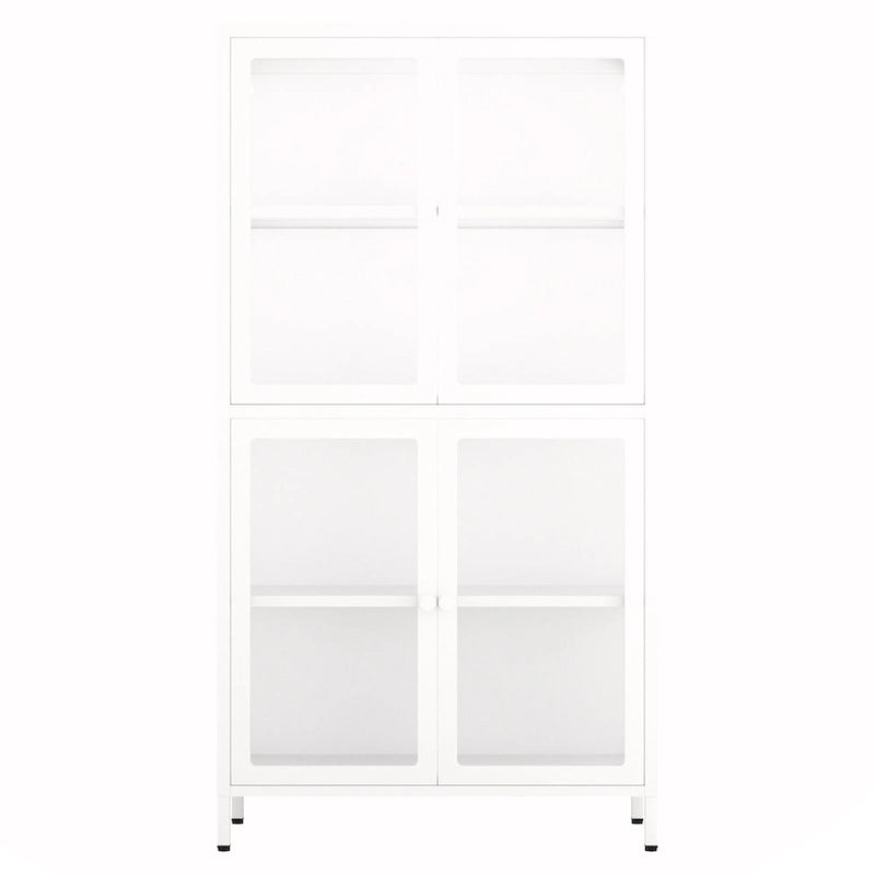 Meuble de rangement à quatre portes vitrées