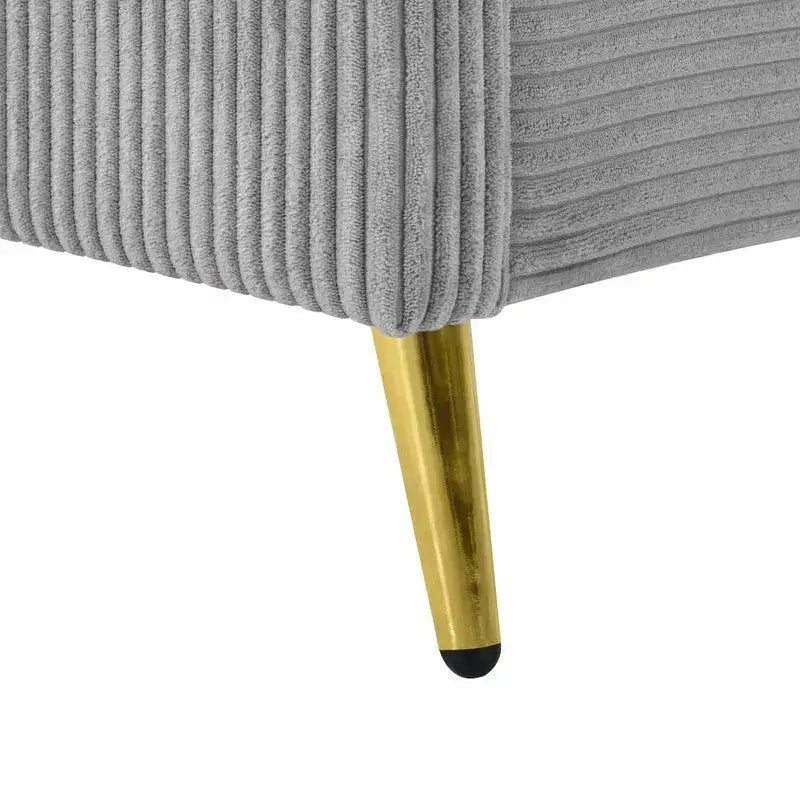 Lit plateforme élégant en bois tapissé avec tête de lit capitonnée