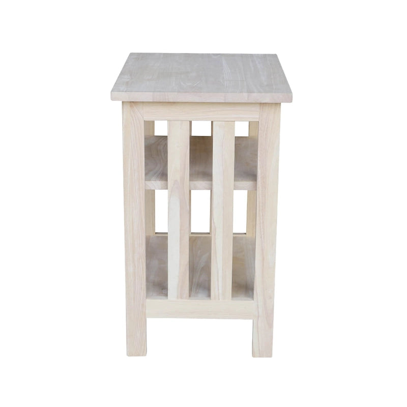 Support pour imprimante en bois naturel