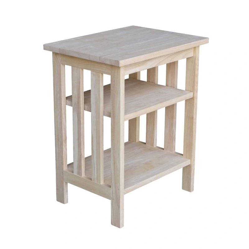 Support pour imprimante en bois naturel