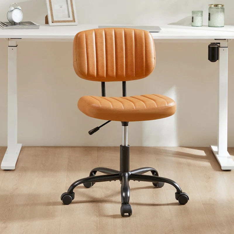 Chaise de bureau à dossier bas petite chaise de bureau à roulettes