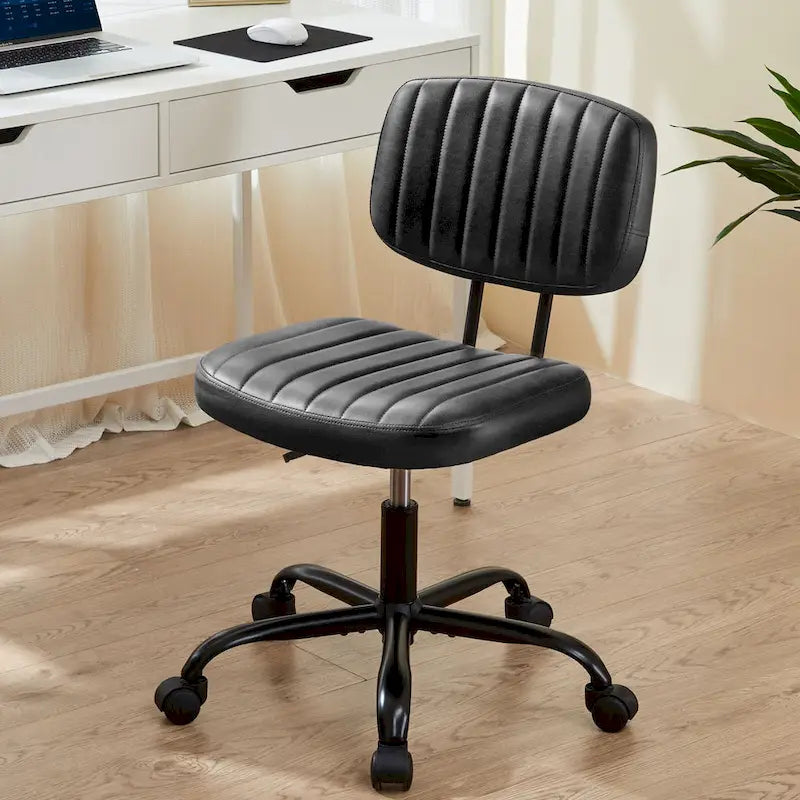 Chaise de bureau à dossier bas petite chaise de bureau à roulettes