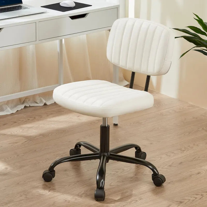 Chaise de bureau à dossier bas petite chaise de bureau à roulettes