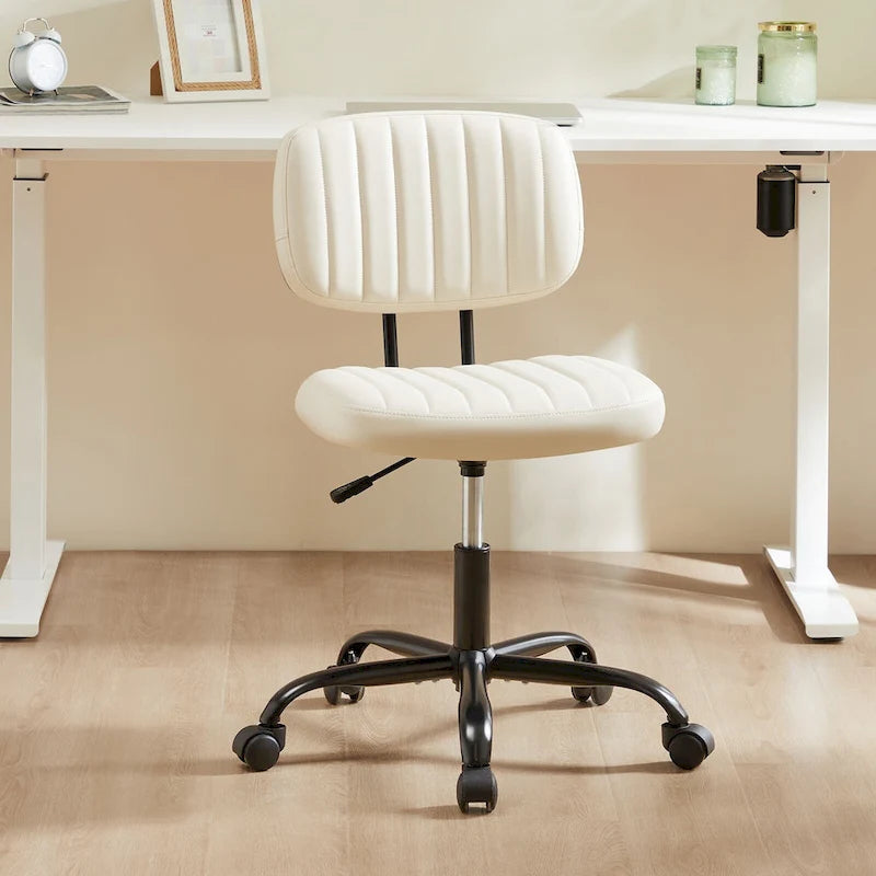 Chaise de bureau à dossier bas petite chaise de bureau à roulettes