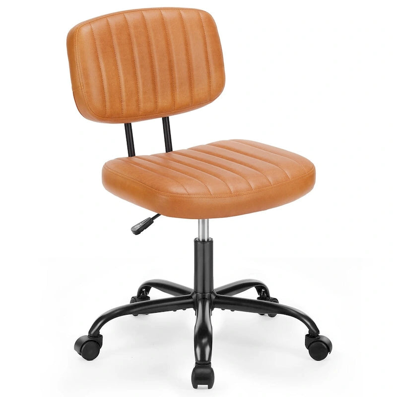 Chaise de bureau à dossier bas petite chaise de bureau à roulettes