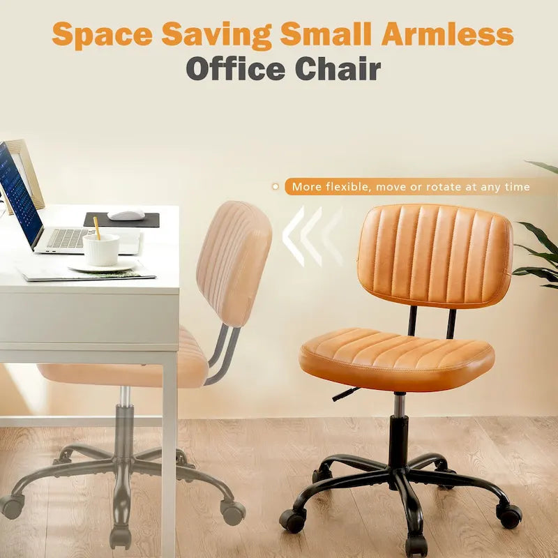 Chaise de bureau à dossier bas petite chaise de bureau à roulettes