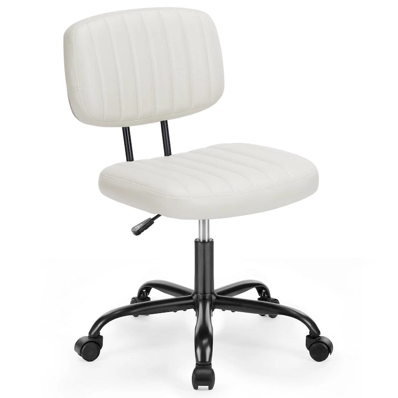 Chaise de bureau à dossier bas petite chaise de bureau à roulettes