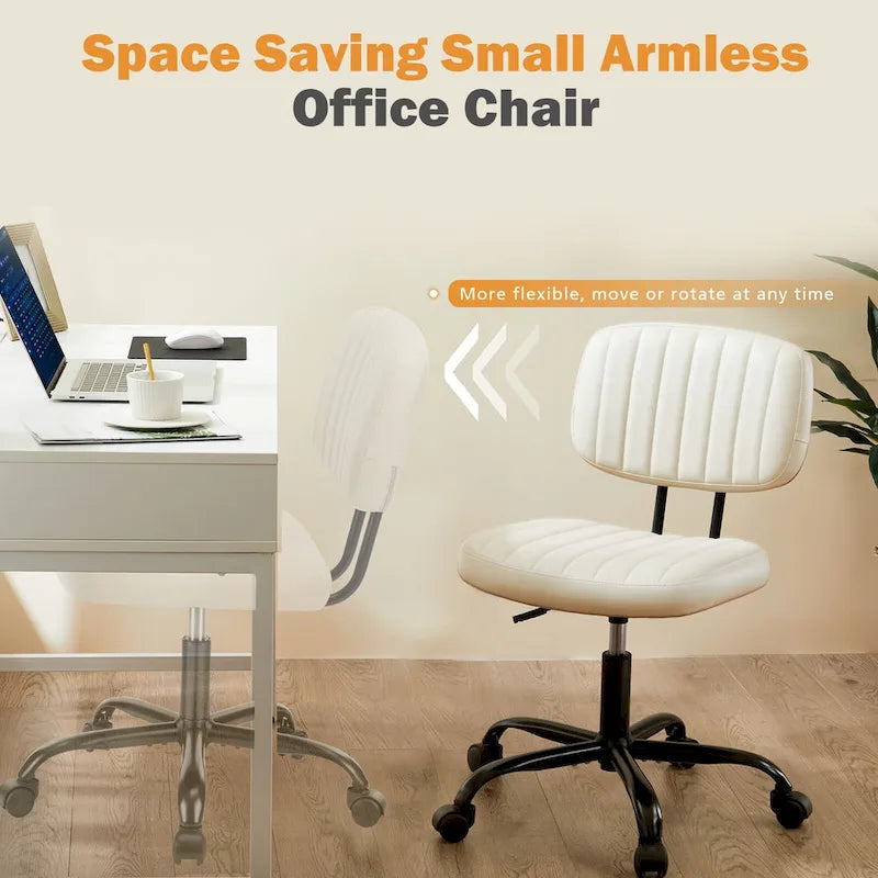 Chaise de bureau à dossier bas petite chaise de bureau à roulettes