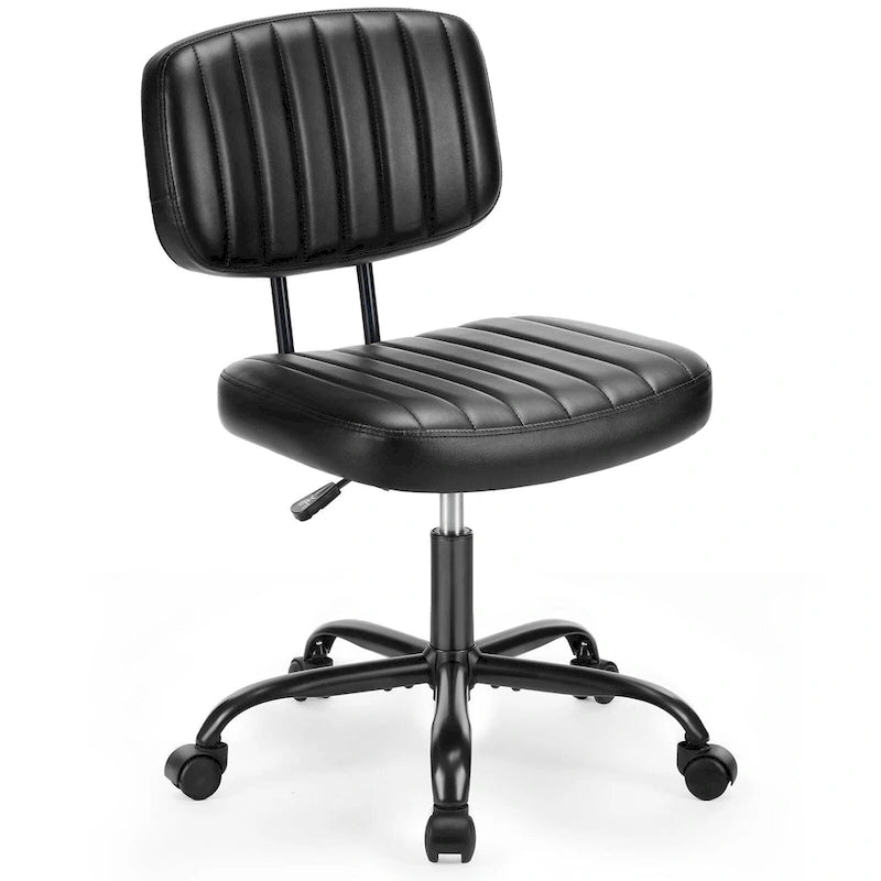 Chaise de bureau à dossier bas petite chaise de bureau à roulettes