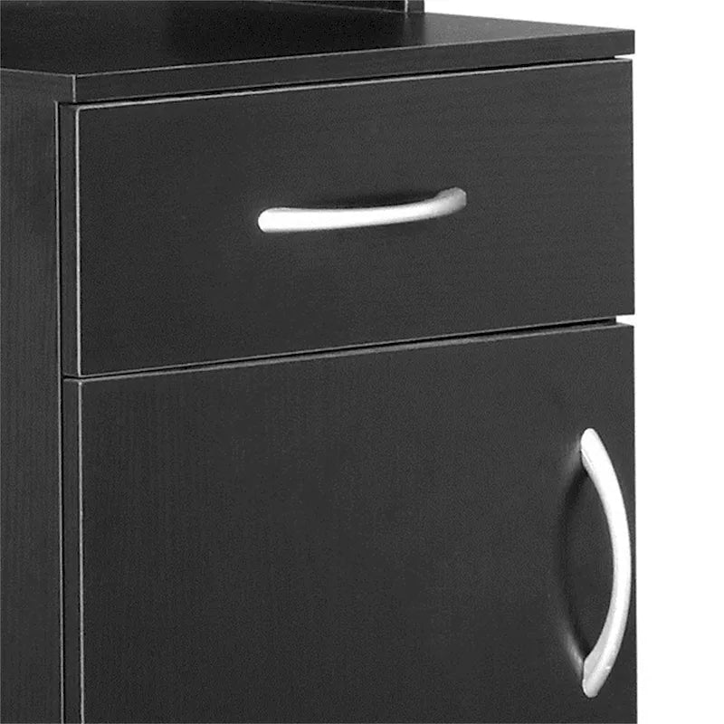 Meuble haut de salle de bain 1 porte 1 tiroir 3 compartiments