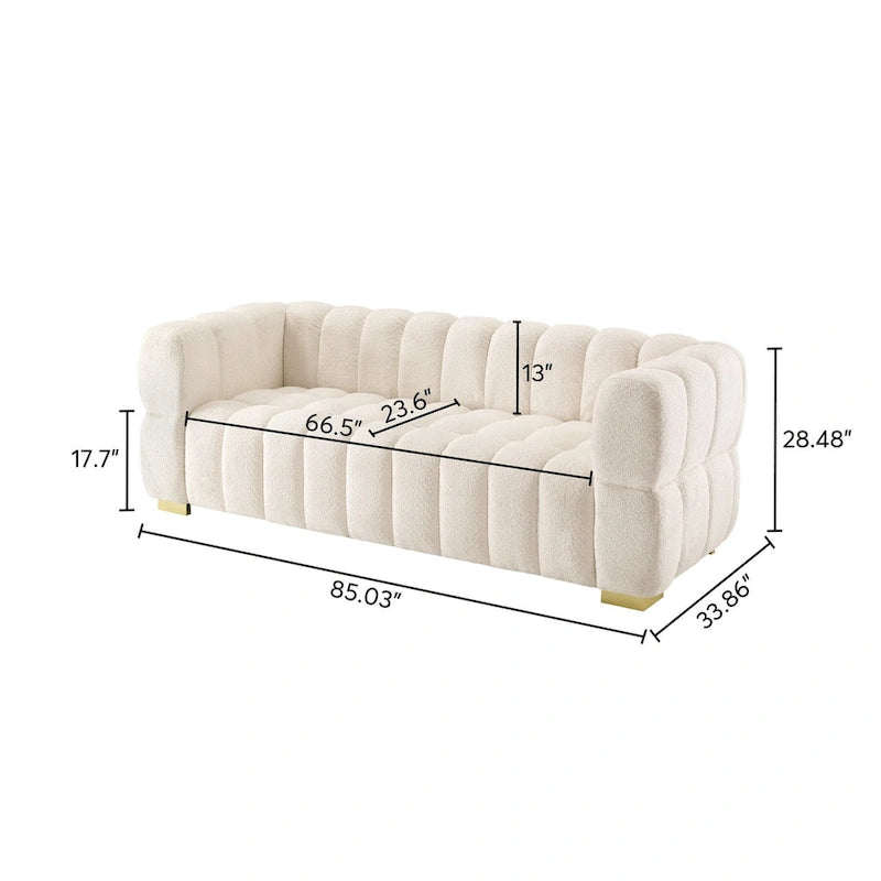 Canapé moderne, canapé confortable pour la détente - 85 x 33,86