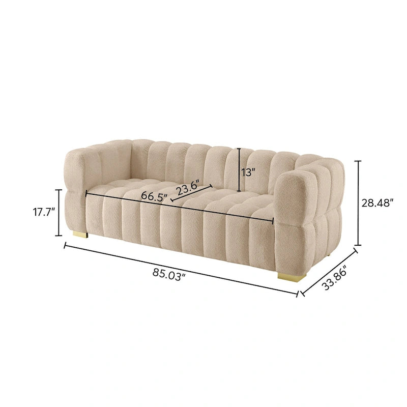 Canapé moderne, canapé confortable pour la détente - 85 x 33,86