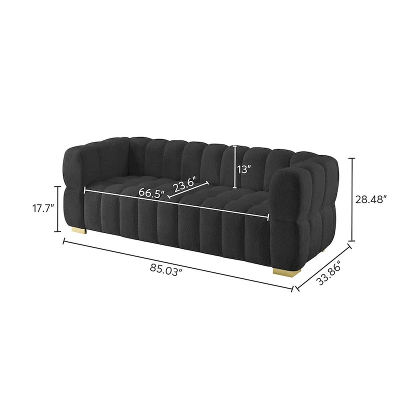 Canapé moderne, canapé confortable pour la détente - 85 x 33,86