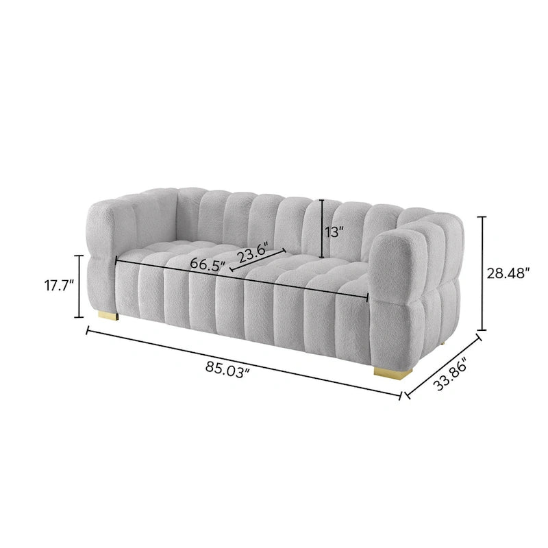 Canapé moderne, canapé confortable pour la détente - 85 x 33,86