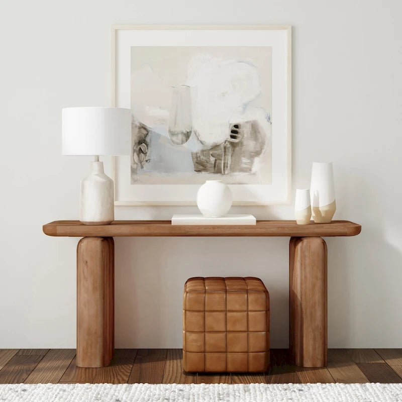 Console d'entrée en bois