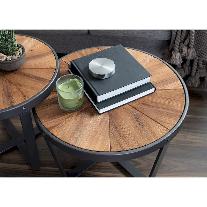 Table basse ronde - 24x24x15,5