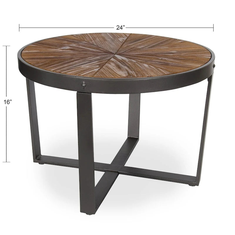 Table basse ronde - 24x24x15,5
