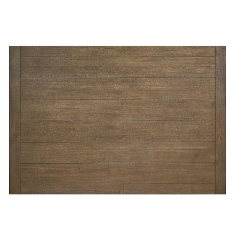 Table de salle à manger bicolore en ébène et bois flotté