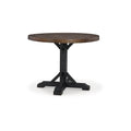 Table à manger hauteur comptoir noire/marron foncé - 48 L x 48 P x 36 H