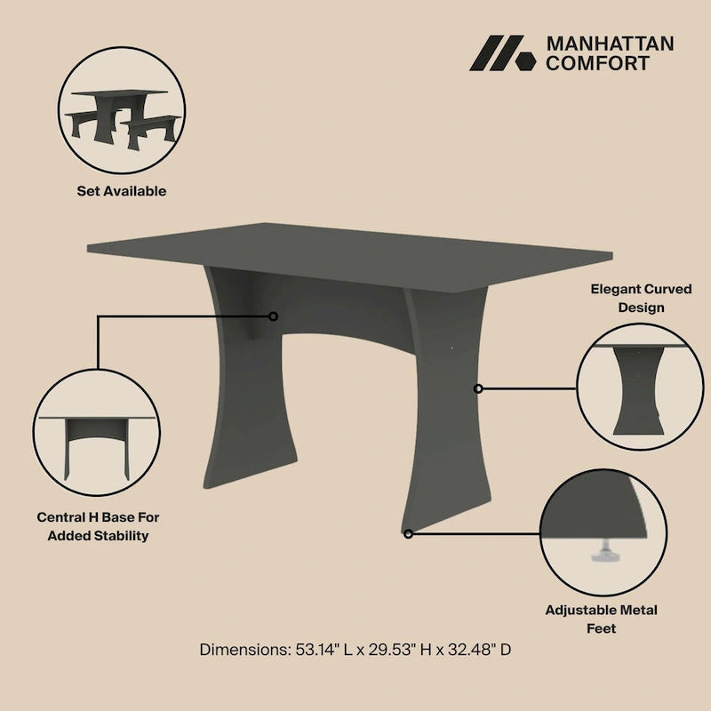 Table à manger moderne du milieu du siècle