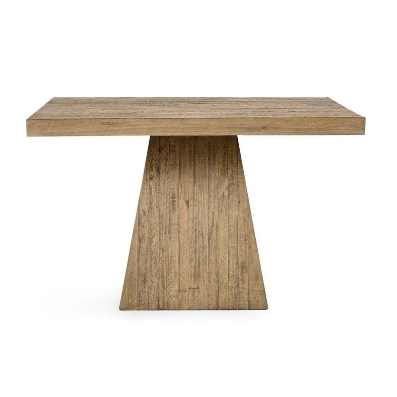 Table à manger carrée 48 po au fini naturel