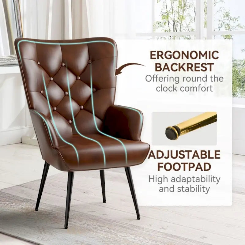 Chaise rembourrée en velours moderne