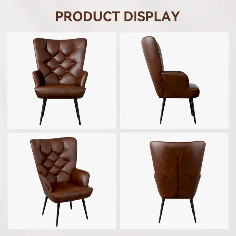 Chaise rembourrée en velours moderne
