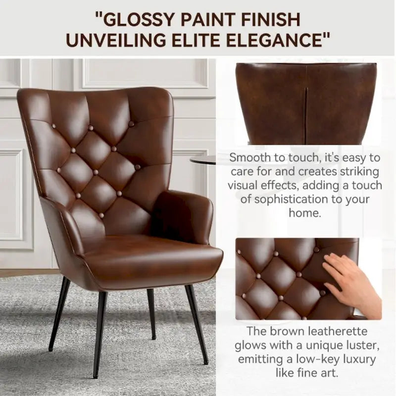 Chaise rembourrée en velours moderne