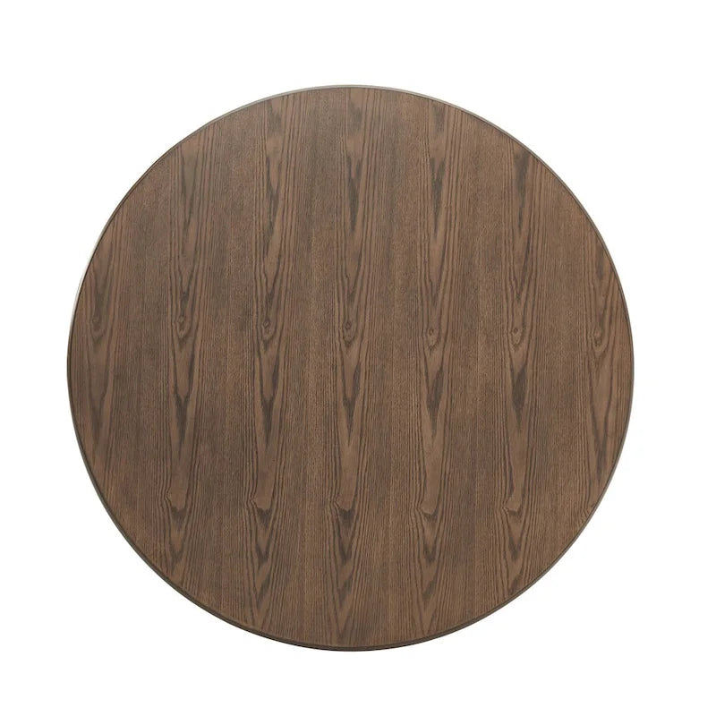 Table de cuisine rétro 42 po, table de salle à manger en bois avec pieds en bois massif