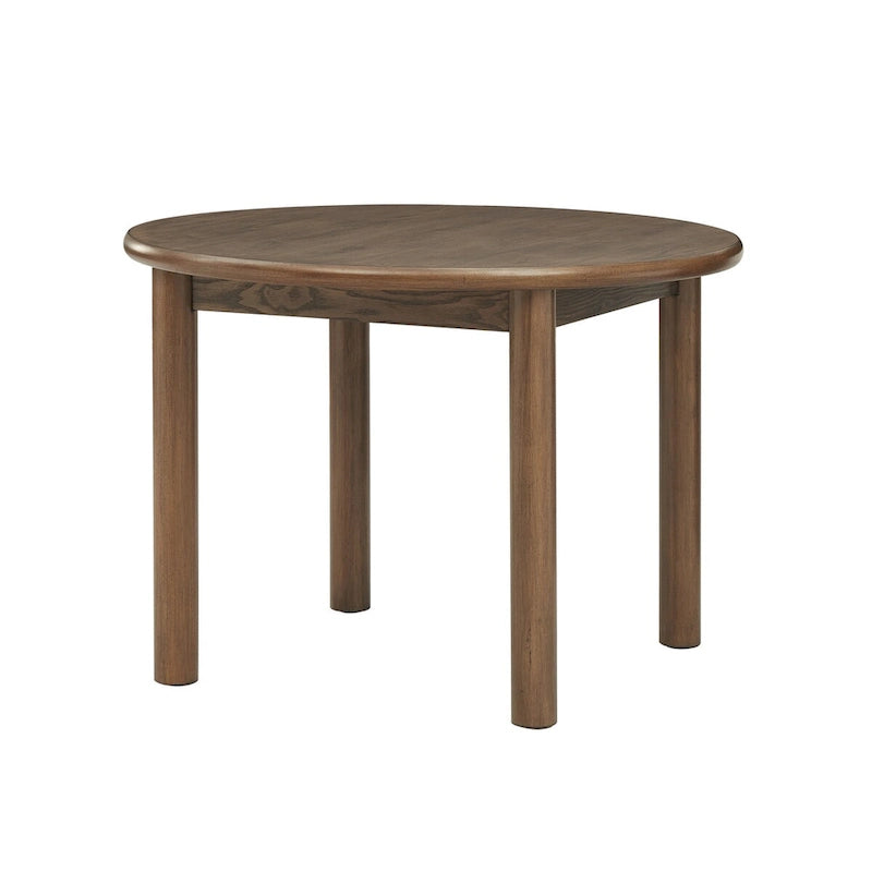 Table de cuisine rétro 42 po, table de salle à manger en bois avec pieds en bois massif